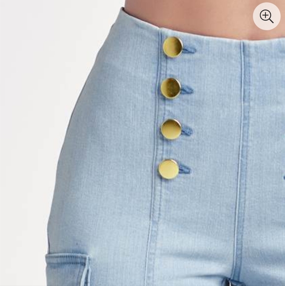 Brand new Venus sailor button jean capris - Picture 5 of 12